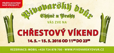 Vyhlášený Chřestový víkend - Pivovarský dvůr Chýně