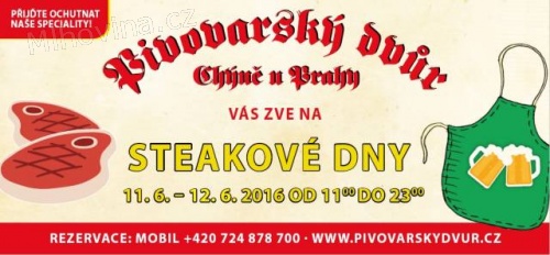Steakové dny od 11.06. do 12.06.2016