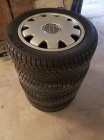 sada plechove disky Audi s poklicema  5x112 6jx16